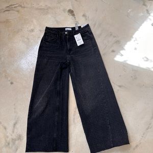 Zara Black Wide Leg Pants